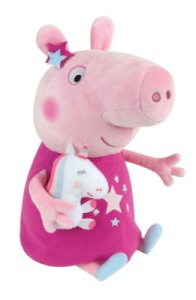 Peluche Peppa Pig et son doudou Licorne - 30 cm